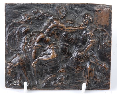 Lot 1256 - A 19th century continental bronze allegorical...
