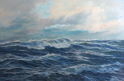 Lot 1311 - Edgar Freyberg (b.1927) - Mighty waters, oil...