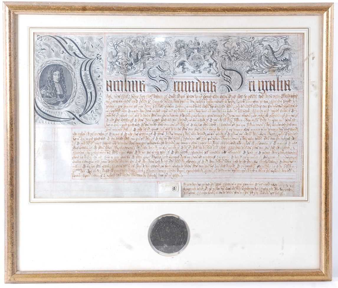 Lot 1255 - A James II (ruled 1685-1688) Exemplification...