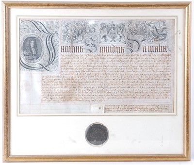 Lot 1255 - A James II (ruled 1685-1688) Exemplification...
