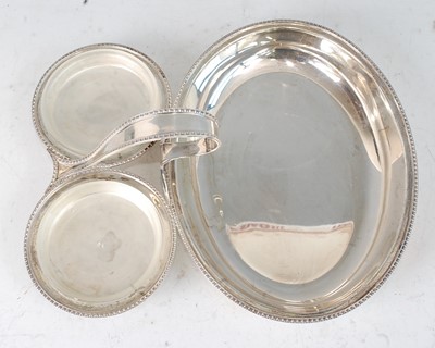 Lot 1128 - A modern silver hors d'oeuvres dish by the...