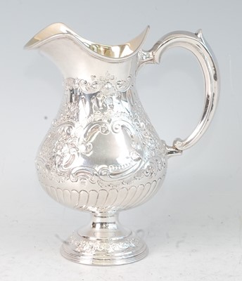 Lot 1130 - A late Victorian silver pedestal cream jug, of...