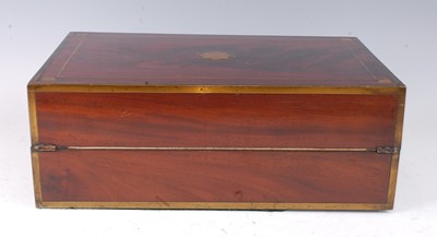 Lot 1262 - An early 19th century mahogany and brass bound...