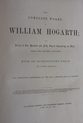 Lot 1006 - The Complete Works of William Hogarth. The...