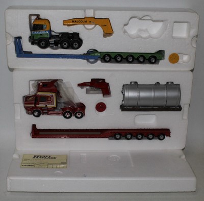 Lot 2276 - Corgi Heavy Haulage x2, CC12210 Scania low...