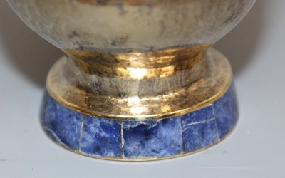 Lot 129 - A contemporary silver gilt pedestal beaker by...