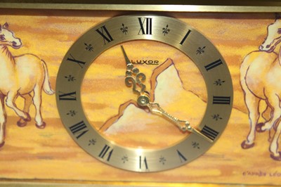 Lot 168 - A mid-20th century gilt brass mantel clock by...