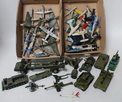 Lot 1405 - A group of mainly Dinky Military play worn...