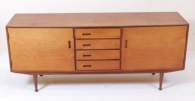 Lot 380 - A 1960s British teak sideboard, of slightly...