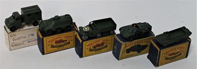 Lot 1625 - Matchbox group of 5 army models as follows: No....