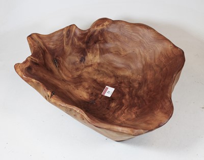 Lot 31 - A large sycamore table bowl, w.38cm