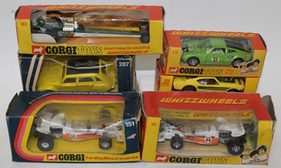 Lot 1215 - Corgi group of 6 models in worn boxes as...