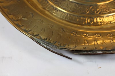 Lot 45 - A 19th century copper charger, the centre...