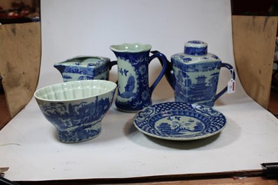 Lot 46 - A Rington's Pottery teapot, of square tapering...