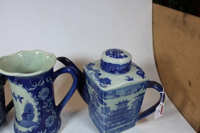 Lot 46 - A Rington's Pottery teapot, of square tapering...