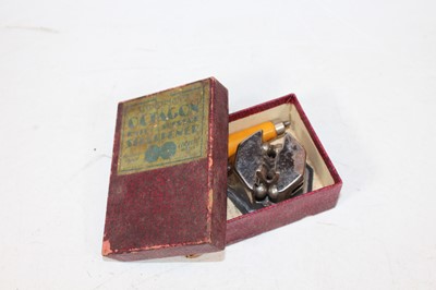 Lot 59 - A box of miscellaneous items, to include cow...