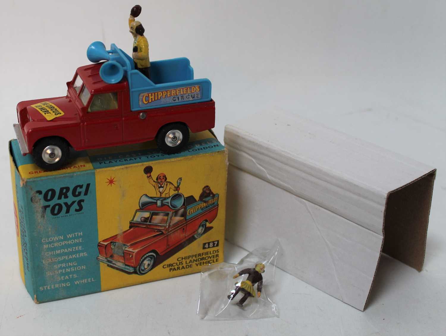CORGI TOYS BOÎTE box repro 487 chipperfields circus land rover parade
