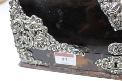 Lot 93 - A Victorian tortoiseshell, red moroccan...