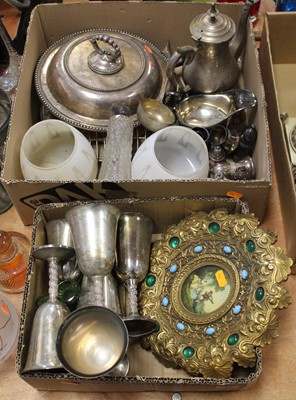Lot 97 - Two boxes of miscellaneous items, to include...