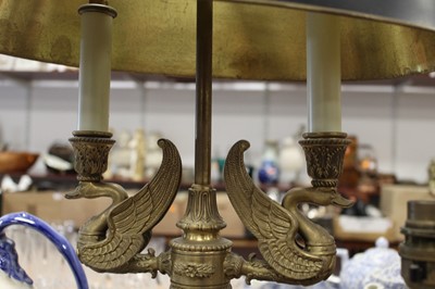 Lot 105 - A 20th century table lamp in the Egyptian...