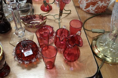 Lot 118 - A collection of Victorian and later glassware,...