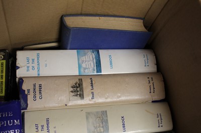 Lot 136 - A box of miscellaneous books and ephemera, to...