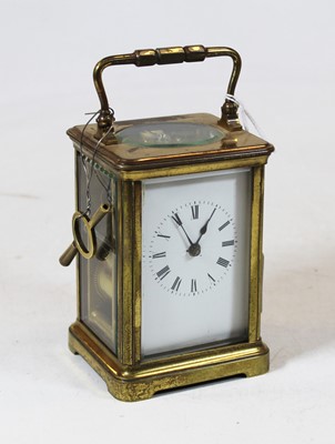 Lot 157 - An early 20th century lacquered brass cased...