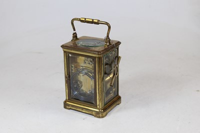 Lot 157 - An early 20th century lacquered brass cased...