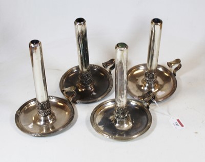 Lot 180 - A set of four late 19th century silver plated...