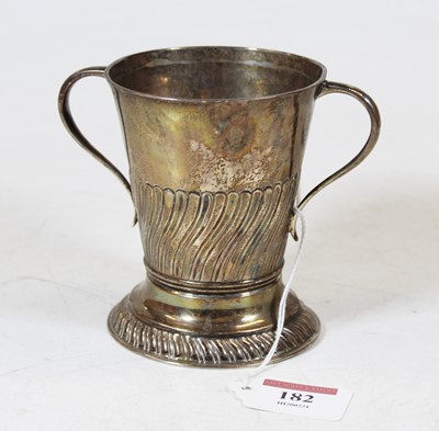 Lot 182 - A small late Victorian silver loving cup of...