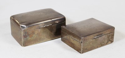 Lot 185 - A late Victorian silver clad table cigarette...