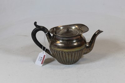 Lot 193 - A late Victorian silver bachelor's teapot of...