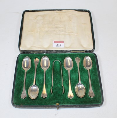 Lot 242 - A set of six early 20th century silver...