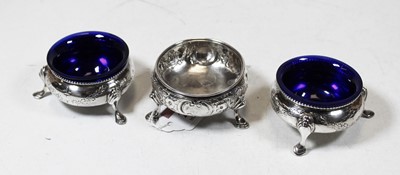 Lot 248 - A pair of Victorian silver open salts, of...