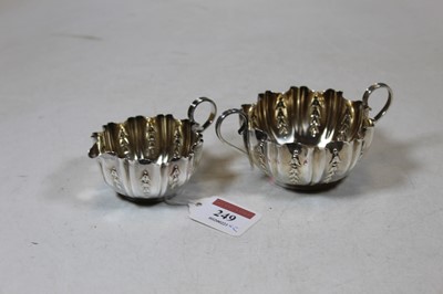 Lot 249 - An Edwardian silver sugar bowl, of pinched...