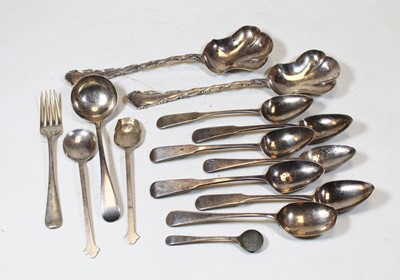 Lot 253 - A pair of Edwardian silver serving spoons,...