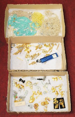 Lot 308 - A large collection of costume jewellery mainly...