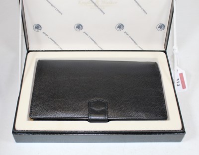 Lot 314 - A Knights & Walker black leather wallet in...