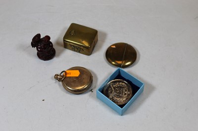 Lot 321 - An early 20th century gold plated open faced...