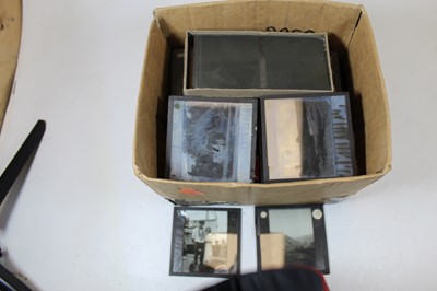 Lot 322 - A collection of assorted magic lantern slides...