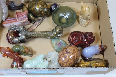 Lot 327 - A small collection of assorted carved and...