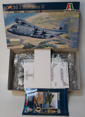 Lot 1028 - Italeri C130 Hercules plastic kit in 1:48th...