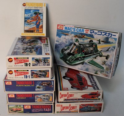 Lot 2519 - Imai group lot of Gerry Anderson kits, 9 in...