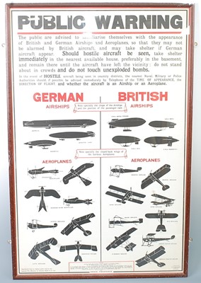 Lot 2355 - A British Public Warning poster, depicting...