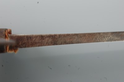 Lot 2249 - A George III sword, the 66cm single edged...