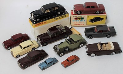 Lot 1414 - Mixed group of mainly unboxed Rolls Royce...