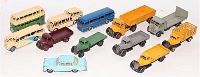 Lot 1417 - Dinky group of 12 play worn unboxed models in...