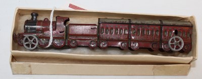 Lot 822 - Early 20th Century Tinplate Penny-Toy train,...