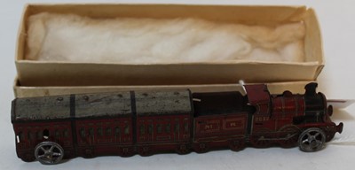 Lot 822 - Early 20th Century Tinplate Penny-Toy train,...