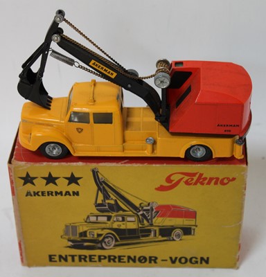 Lot 1801 - Tekno No.863 Scania Vabis Truck with Excavator,...